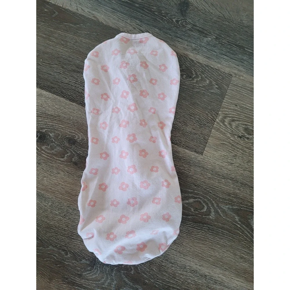 SwaddleMe by Ingenuity Baby Swaddle‎ 0-2M Pink Floral Flower Print Sleep Sack #9